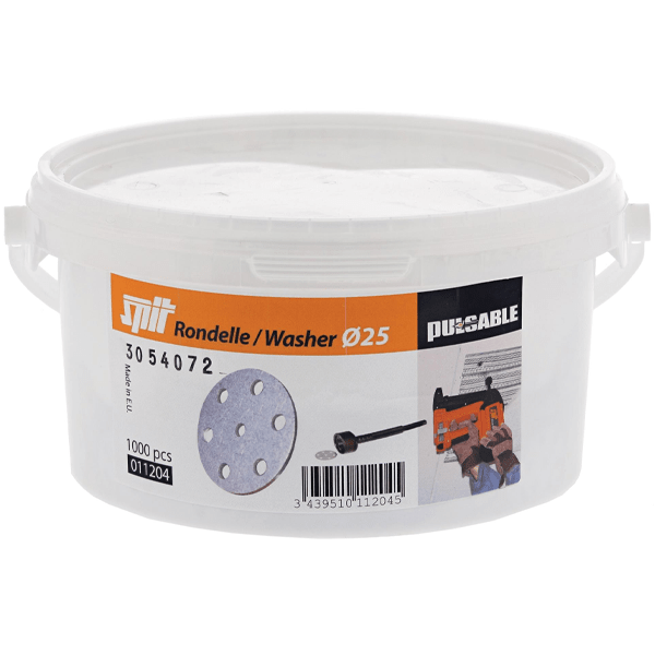 Rondelle métallique Pulsa Spit diamètre 25 mm - seau de 1000
