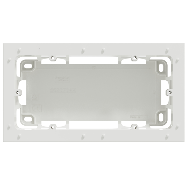Boîte de montage double en saillie Schneider Odace Styl pour 2 postes - blanc brillant RAL 9003