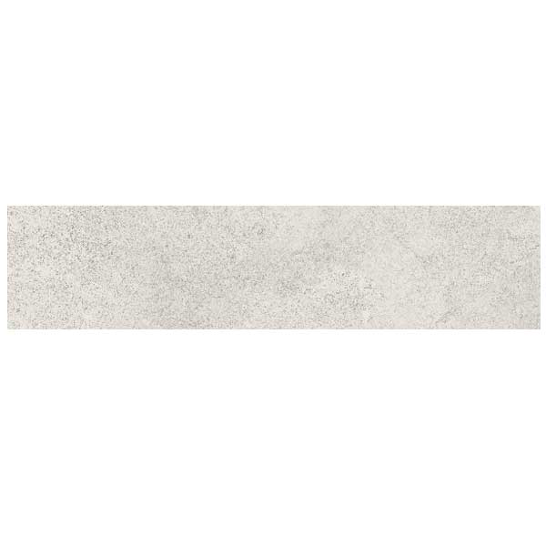 Plinthe carrelage Blanc effet pierre en grès cérame émaillé – 45 x 8 cm – Trocadero