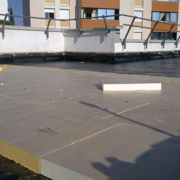 Panneau isolant pour toiture-terrasse étanchée sous protection lourde - Eurothane Br-Bio - 600 x 600 mm - R 5,50 m².K/W - ép.120 MM