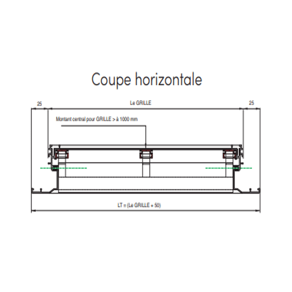 Grille de ventilation murale extérieure - 400 x 392 mm - Aluminium anodisé - Autogyre