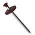 Vis bois inox pour tuile de rive - TGS Torx - Brun chocolat RAL8017 - 4,5 MM x 60,0 MM - Boîte de 100