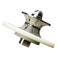 Meule de façonnage en demi-rond Diam Industries MF22-N pour dalle - raccord M14 - hauteur de travail 22 mm