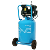 Compresseur d'air silencieux 69 dB(A) - Lacme SILENT Classic 15/50V SH - cuve verticale de 50 litres - débit 15,2 m³/h