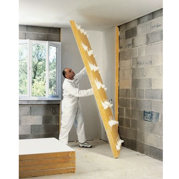 Doublage isolant laine de verre Calibel SPV 10 BA10+80 MM - R = 2,35 m².K/W - 2,50 M x 1,20 M