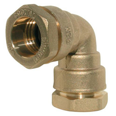 Raccord laiton coudé égal SUMO pour tube PE Ø25 mm
