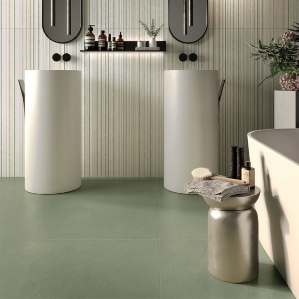 Carrelage effet pierre pour sols et murs en grès cérame - Natural Resine - 60 x 120 cm - ép. 9 mm - Panna