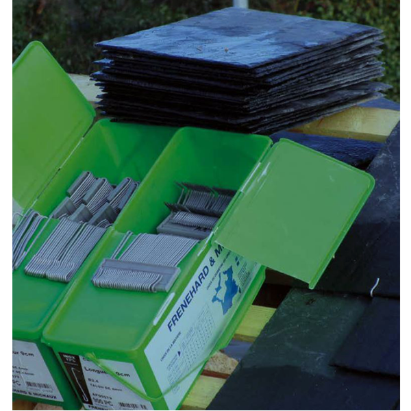 Crochet ardoise crosinus - Inox 17% - Talon 4 mm - Ø 2,7 mm - Longueur 14 cm - Boîte de 500