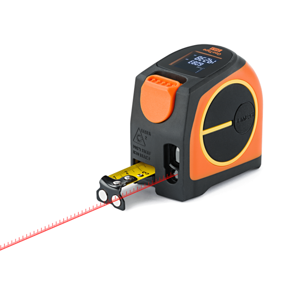 Télémètre laser GeoTape 2in1 avec ruban intégré de 5 mètres - Geo Fennel - Portée 20 mètres