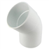 Coude mâle/femelle Nicoll pour tube de descente - Angle 45° - Diamètre 100 mm - Techtan Blanc