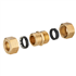 Raccord jonction égal joint mixte pour tube en cuivre - Diamètre 10 mm - À visser - Laiton