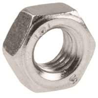 Écrou hexagonal avec filetage - Diamètre 6 mm - Acier électrozingué - Boîte de 200