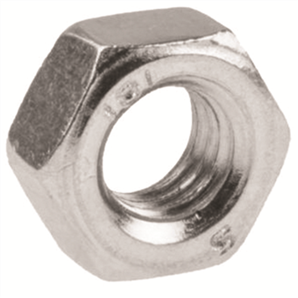 Écrou hexagonal avec filetage - Diamètre 6 mm - Acier électrozingué - Boîte de 200