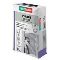 Plâtre de Paris pour travaux de finition intérieurs - Parexlanko - sac de 10,0 KG