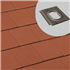 Tuile à douille béton pour système Durovent - Innotech - Rouge - 42 x 33.5 cm