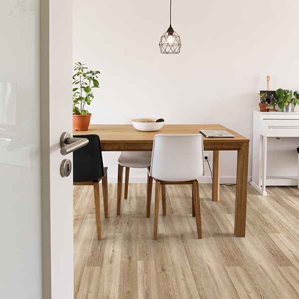 Lame de vinyle rigide à clipser CLIP 55 EDILIS avec sous-couche intégrée pour sol intérieur - Peak - 18 CMx122 CM ép.5.5 MM