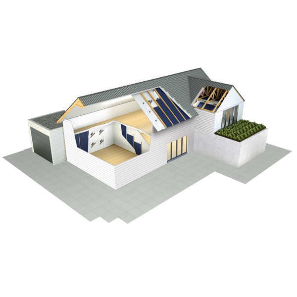 Panneau isolant fibre de bois pour murs cloisons et combles - Ursa Upwood - R 4,00 m².K/W - 1,22 M x 0,58 M - ép. 145 MM