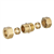 Raccord jonction bicône égal pour tube en cuivre - Diamètre 16 mm - À visser - Cuivre