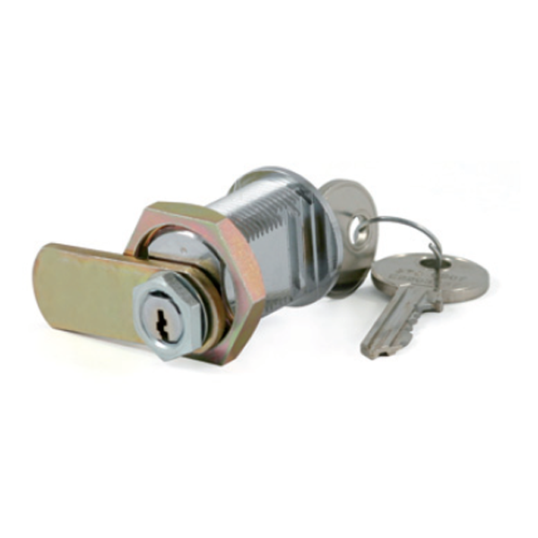 Serrure batteuse agréée PTT Tesa finition chromée pour boîte aux lettres individuelle