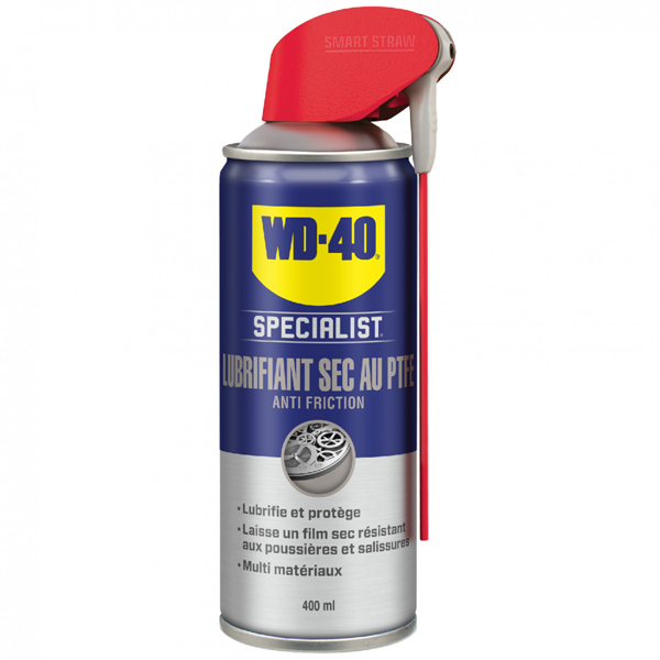 Lubrifiant sec au PTFE WD-40 Specialist - antifriction - séchage rapide - aérosol de 400 mL