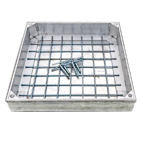 Chassis de visite Alusol Pro H80/800 à remplir pour carrelage ou pavés