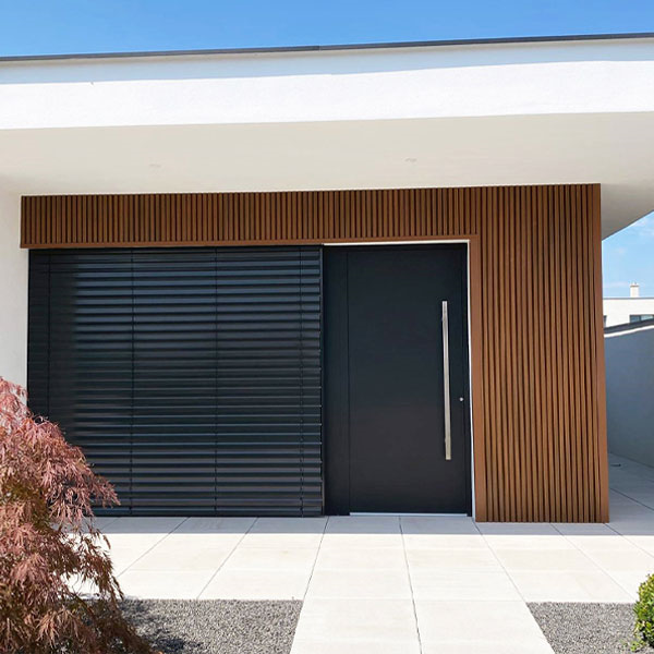 Bardage composite imitation bois aspect claire-voie - Weo 35 Fiberdeck - 33,00 mm x 170 mm - Long. 3,90 m - Coloris Ipé