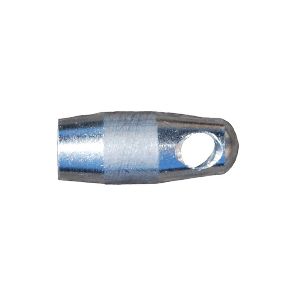 Aiguille de tirage pour électricien - ø 6 mm x 50,00 m - Roue ø 600 mm - Livré avec 2 embouts filetés M5 et une ogive