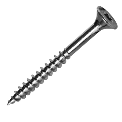 Vis bois et agglo en acier zingué tête fraisée empreinte Torx - 5,0 MM x 50,0 MM/30,0 MM - Boîte de 500