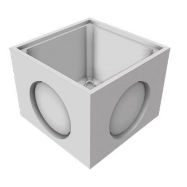 Boîte BTP 50x50 int. H:46cm  3 voiles 300mm sans couvercle