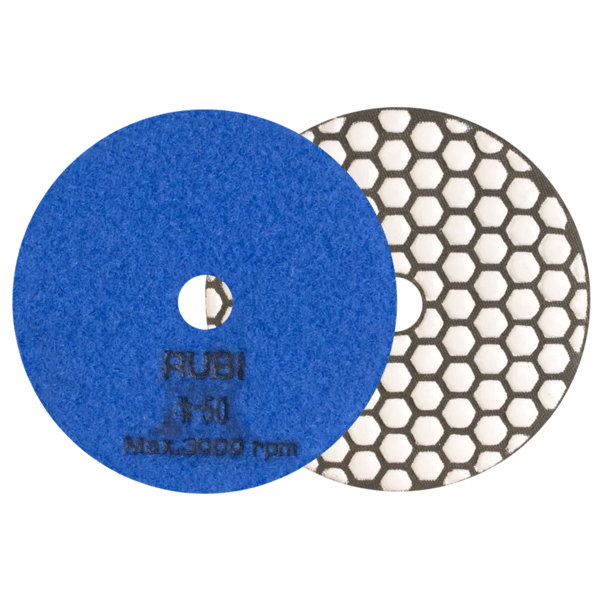 Disque de polissage diamanté pour travaux à sec sur pierre naturelle et béton - Ø 100 mm - grain 50