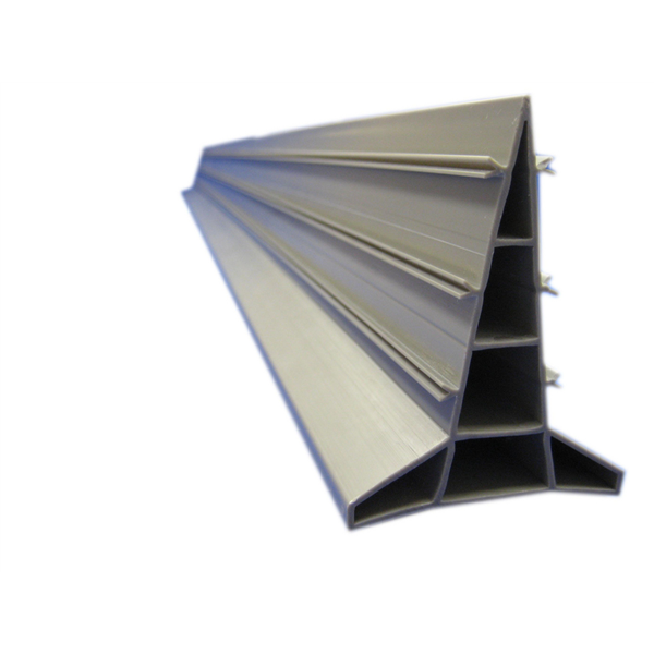 Règle-joint standard(règle à béton) Toffolo 80 mm, longueur 5 m couleur grise