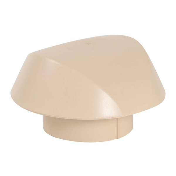 Chapeau de ventilation de toit simple Nicoll Atemax VVS10 - femelle Ø 100 MM - PVC Sable