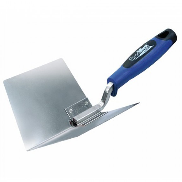 Couteau à enduire angle intérieur pour coins de murs - Ergomust Théard - lame acier inoxydable