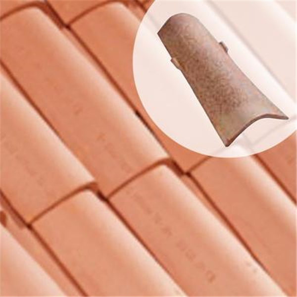 Tuile en terre cuite tégula Canal'fix 46 - coloris Rouge