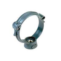 Collier monobloc Nicoll pour système d'évacuation - Diamètre 40 mm - Polypropylène gris - Sachet de 5 pièces