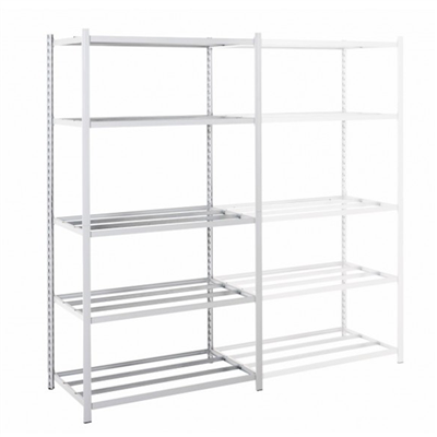 Élément suivant pour rayonnage galvanisé à tablettes tubulaires Epsiline - 5 étagères - 2000 x 1000 x 388 mm