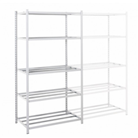 Élément suivant pour rayonnage galvanisé à tablettes tubulaires Epsiline - 5 étagères - 2000 x 1000 x 388 mm