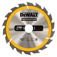Lame scie circulaire bois de construction Dewalt DT1945-QZ Ø 190 mm alésage 30 mm 40 dents