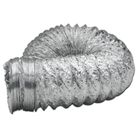 Gaine VMC en aluminium souple diamètre 100 mm longueur 2.5 mètres