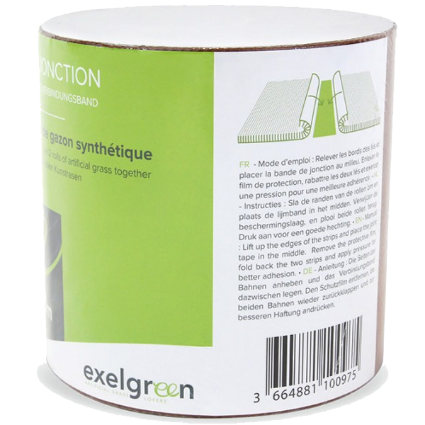 Bande de jonction préencollée et prête à l'emploi Exelgreen pour gazon synthétique - rouleau de 10 M