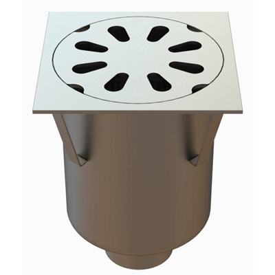 SIPHON 247X247 SORTIE VERT 100 MM 25100P