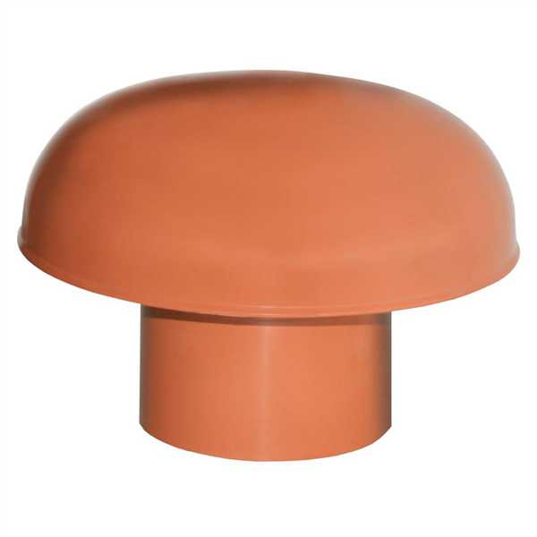 CHAPEAU VENTILATION AVEC MOUST. D.125 TUILE