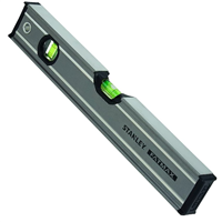 Niveau à bulle en aluminium avec 3 fioles réversibles - Stanley Fatmax Pro - Longueur 40,0 cm