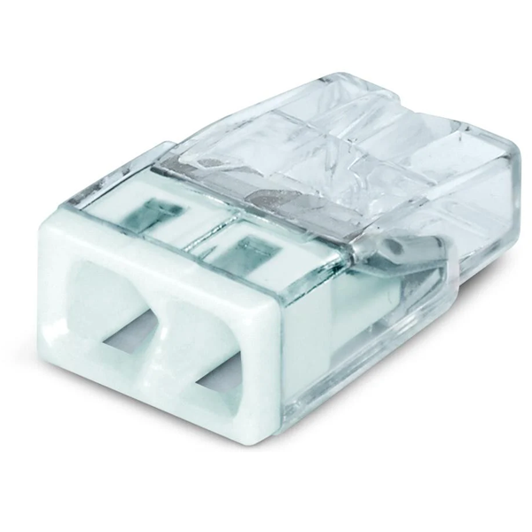 Borne boîte de dérivation compact - Wago 2273-202 - fils rigides 2 x 2.5 mm² - boîte de 40