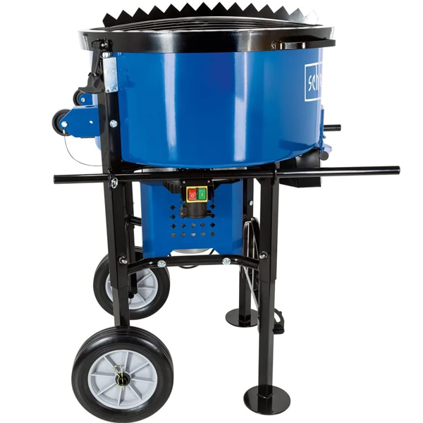Malaxeur à béton Scheppach CCM130 - moteur électrique de 1600 W - cuve de 120 L