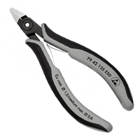 Pince de précision coupante de côté pour l'électronique ESD - Longueur 125 mm - Acier chromé