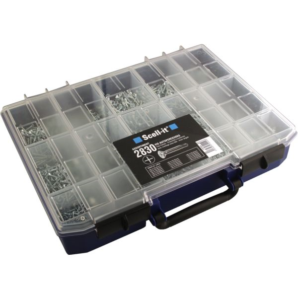 Coffret 3000 vis autoperceuses tête fraisée empreinte cruciforme Phillips TFC