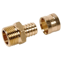 Raccord PER mâle fixe 3/4" en laiton à sertir par glissement - SERTIgliss - pour tube  Ø 20 mm