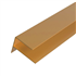 Profil de finition forme F pour angle de bardage Weo - Aluminium - 65 x 80 mm - Longueur 3,00 M - Coloris Cedar