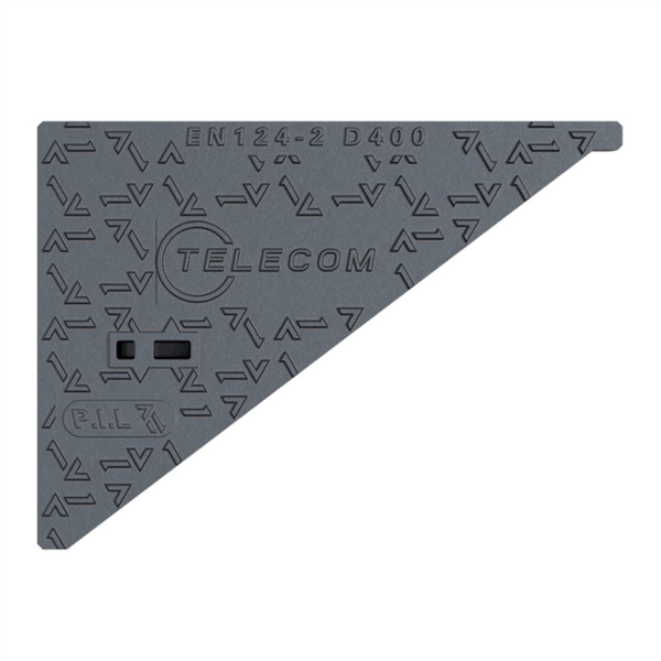 CADRE + TAMPON DEMI L4C D400 AVEC LOGO TELECOM